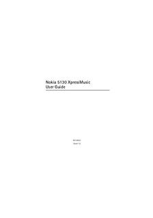 Nokia 5130 manual. Smartphone Instructions.